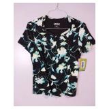 APPEARS NEW - Landau, Peaches & White Swan Medical Scrub Top Bundle (Size Small) 3 Pack