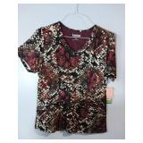 APPEARS NEW - Landau Medical Scrub Tops Collection (Size Small) 3 Pack