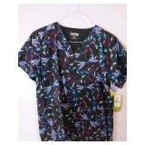 APPEARS NEW - Peaches, Koi & Landau Medical Scrub Tops Collection (Size Medium) 3 Pack