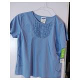 APPEARS NEW - Landau Medical Scrub Tops (Size Large) 2 Pack Style 8149 BCP & 8125 BCP