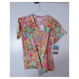 APPEARS NEW - Peaches & Bio Uniform Medical Scrub Top Collection (Size Small) 3 Pack