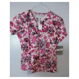APPEARS NEW - Peaches & Bio Uniform Medical Scrub Top Collection (Size Small) 3 Pack