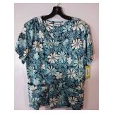 APPEARS NEW - Landau Medical Scrub Tops Collection (Size Large) 3 Pack