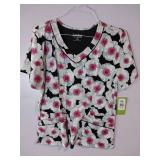 APPEARS NEW - Landau Medical Scrub Tops Collection (Size Large) 3 Pack