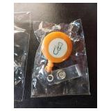 APPEARS NEW - Medical & Floral Clip-On Retractable Badge Reel Set (Includes 2)