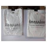 APPEARS NEW - Fashion Seal Healthcare White Medical Lab Coat Style 499 (Size 50) 2 Pack