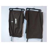 APPEARS NEW - Landau Relaxed Fit Cargo Scrub Pants Style 83221 & 85221 Brown (Size 4XL) 2 Pack