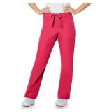 APPEARS NEW - Landau Unisex Straight Leg Scrub Pant Style 85221 RED & Style 83222 RED (Size 2XL) 2 Pack