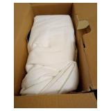Comforter Duvet Insert - Quilted California King Size, All Season Duvet, Down Alternative B Tabs(White 96'x102') Retail $64