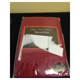 sheetsnthings Microfiber Bed Skirts (14 inch Drop) -Twin Extra Long (XL) Size, Solid Burgundy- Pleated Tailored Bedskirts with Split Corners Retail $22.86