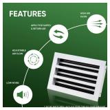 Vent Cover 10x6 - Decorative White Aluminum  Retail $47.44