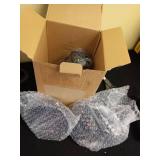 Vintage Semi Flush Mount Ceiling Light, Industrial Black Metal Cage  2 Pack, E26 Base, UL Listed Retail $23.99