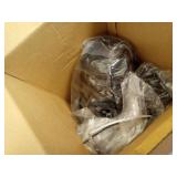 Vintage Semi Flush Mount Ceiling Light, Industrial Black Metal Cage  2 Pack, E26 Base, UL Listed Retail $23.99