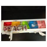 Cook With Color Fillable Word Food Storage Gift Box TEACH - Retail: $10