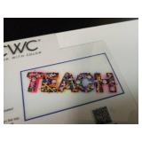 Cook With Color Fillable Word Food Storage Gift Box TEACH - Retail: $10