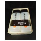 Blackstone Square Squeeze Plastic Food Storage Bottles White - Retail: $41
