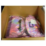 Fanwoli 23\' Dance Bag with Garment Rack | Prism-Glowing Collection | Waterproof Iridescent Fabric | Ideal Competition Duffle Bag for Dancer Cheerleader Little Princess | Laser Purple - Retail: $155