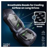 Vyonix Semi Truck Beaded Seat Covers, Cooling Car Seat Cushion for Back Support, Anti-Sweat Seat Covers for Trucks, Universal Fit for Volvo, Kenworth, Freightliner, Improved Comfort & Durability (set 