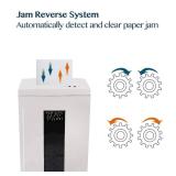 WOLVERINE 18-Sheet Shredders for Home Office Heavy Duty P-4 Security Level Crosscut Paper Shredder Paper/CD/Card Ultra Quiet Paper Shredder for Home with 6 Gallons Pullout Waste Bin SD9113(White ETL) 