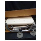 Swivel Shower Chair 360Â°Pivoting Bathtub Seat with Arms and Back Narrow Bath Bench for Seniors,Elderly,Disabled and Pregnant Women Adjustable Bath Chair - Retail: $184