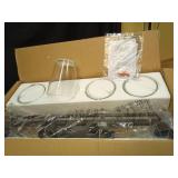 4-Light Vintage Vanity Light - Farmhouse Bathroom Wall Light Fixtures, Oil Rubbed Bronze Finish with Clear Glass, - Retail: $113