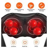 Neck Massager with Heat, Back Massager Deep Tissue, Electric 3D Kneading Massage Pillow for Pain Shiatsu Back and Shoulder Massager, Birthday Christmas Gift for Women Men Dad Mom - Retail: $38
