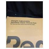 PEGZONE 26.9\'-42.6\' Height Adjustable Speaker Stands Compatible with SONOS Era 300 and Era 100, Floor Stands with Cable Management, Speaker Mount, Black, 2 Pack (Pair) - Retail: $70