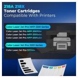 218A Toner Cartridges 3301sdw 3301fdw 3201dw Toner Replacement for HP 218A 218X Toner Cartridge 4 Pack HP218A HP218X With Chip Work for Color Laser Jet Pro 3201dw MFP 3301fdw 3301sdw 3301cdw 3301 3201