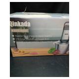 Qinkada Food Processor, 500W Powerful Meat Grinder, 14Cup Stainless Steel Bowl, 3 Speed Modes 4 Bi-Level Blades for Onion, Meat, Nuts, Fruit, Garlic, Vegetable, Baby Food - Retail: $52
