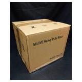 Outdoor Light Post Base for 3 inch Surface Mount Post, Heavy Duty Metal Flange Anchor Base, Black Pier Mount Adapter with Accessories, Used for Patio Outside Deck Yard Home Lawn (10-inch Mount Base) -