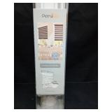 Persilux Cordless Zebra Blinds for Indoor Windows, Free-Stop Light Filtering Sheer Shades, Dual Layer for Day and Night, Roller Shades for Home (22.5\' W X 72\' H, White) - Retail: $46