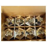 zkee Mini Candle Lantern with Flickering LED, Decorative Hanging Lantern, Indoor Use (Set of 8, Silver) - Retail: $53