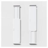Set of 2 Plastic Drawer Dividers White - Brightroomâ¢: Organizer for Clothes, Dresser Separator, ABS Material - Retail: $19