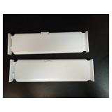 Set of 2 Plastic Drawer Dividers White - Brightroomâ¢: Organizer for Clothes, Dresser Separator, ABS Material - Retail: $19