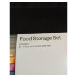 10pc (set of 5) Single Compartment Plastic Meal Prep Food Storage Container Set Yellow/Green - Room Essentialsâ¢ - Retail: $20