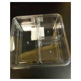 Clear Food Storage Container Set with White Handles - Retail: $15