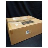 BESTVIP Clear Gold Disposable Dinnerware Set for 100 Guests, Plastic Plates for Party, Wedding, Christmas, Include: Plastic Plates, 100 Gold Silverware, Count Not Verified  - Retail: $80