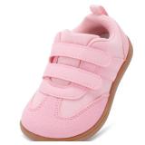 STQ KIDS Toddler Shoes Girls Wide Toe Box Barefoot Shoe Kids Walking Shoes Girl Sneakers Non-Slip Zero Drop First Walking Shoe Comfortable Pink Toddler5 - Retail: $23