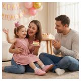 STQ KIDS Toddler Shoes Girls Wide Toe Box Barefoot Shoe Kids Walking Shoes Girl Sneakers Non-Slip Zero Drop First Walking Shoe Comfortable Pink Toddler5 - Retail: $23