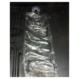 REINHARDT Shower Caddy Hanging for Handheld Showerheads Adjustable Split Shower Caddy, Rustproof Shower Organizer with Hooks for Razors Over the Head Caddy with Soap Holder Bathroom Accessories, Black