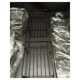 REINHARDT Shower Caddy Hanging for Handheld Showerheads Adjustable Split Shower Caddy, Rustproof Shower Organizer with Hooks for Razors Over the Head Caddy with Soap Holder Bathroom Accessories, Black