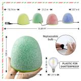 Illuminated Gumdrop Christmas Pathway Lights Outdoor Decorations, Connectable 8Pcs Lights (2 setsof 4)   - Retail: $26