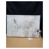 QUEENLINK Dry Erase Board for Wall, 28'' x 20'' Decorative Magnetic Magnet Board, White Board, Display Board for Home & Office Decor - Concrete - Retail: $43