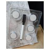 QUEENLINK Dry Erase Board for Wall, 28'' x 20'' Decorative Magnetic Magnet Board, White Board, Display Board for Home & Office Decor - Concrete - Retail: $43