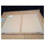 QUEENLINK Dry Erase Board for Wall, 28'' x 20'' Decorative Magnetic Magnet Board, White Board, Display Board for Home & Office Decor - Concrete - Retail: $43