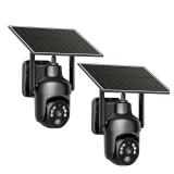 Tefrio 4G LTE Cellular Security Camera Comes with Pre-Installed SIM Card-No WiFi Security Camera Wireless Outdoor, Color Night Vision, 360Â° Live Viewing, Instant PIR Motion Alerts and Solar Powered