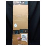 HIDBEA Blackout Window Film,100% Light Blocking Room Darkening Window Privacy Film,Frosted Glass Window Film Heat Control, Removable Window Cover Tint for Day Sleep (Black,17.5in x 6.5ft) - Retail: $1