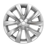 18-Inch Wheel Cover for Tesla Model 3(2020-2022), Full Edge Hub Cover, 4 Covers Per Pack, Sturdy PC+ABS Material, Baked Enamel (Silver) - Retail: $190