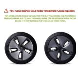 18-Inch Wheel Cover for Tesla Model 3(2020-2022), Full Edge Hub Cover, 4 Covers Per Pack, Sturdy PC+ABS Material, Baked Enamel (Silver) - Retail: $190