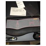 ProtoArc Ergonomic Wireless Keyboard Mouse, EKM01 Plus Full Size Ergo Bluetooth Keyboard Mouse Combo, Split Design, Wrist Rest, Multi-Device, Rechargeable, for Windows/Mac OS - Wine Red - Retail: $85